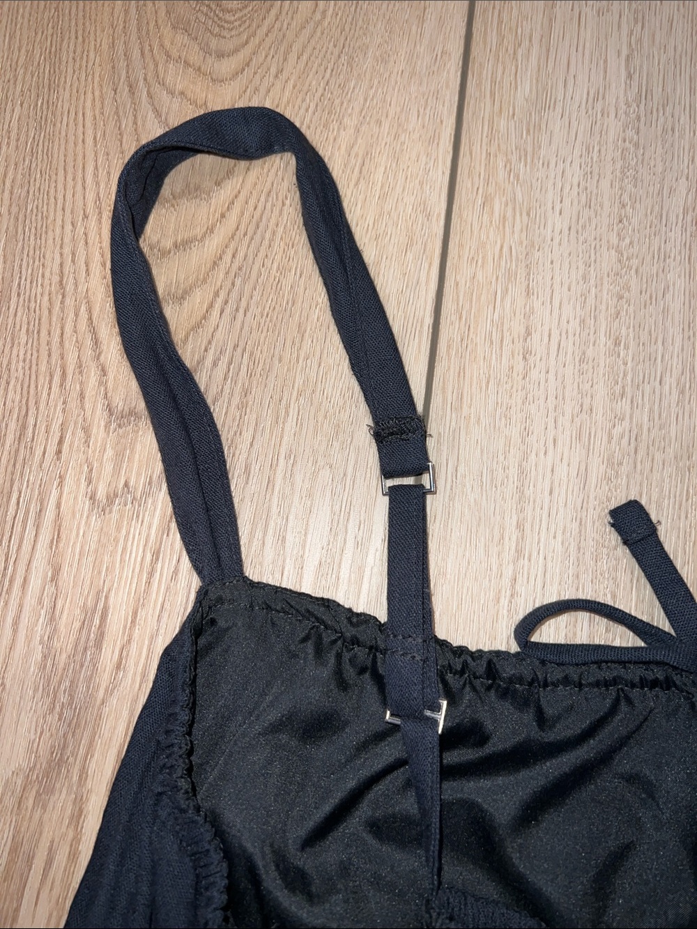 Bluenotes Black Tie-Front Mini Dress - Picture 9 of 16